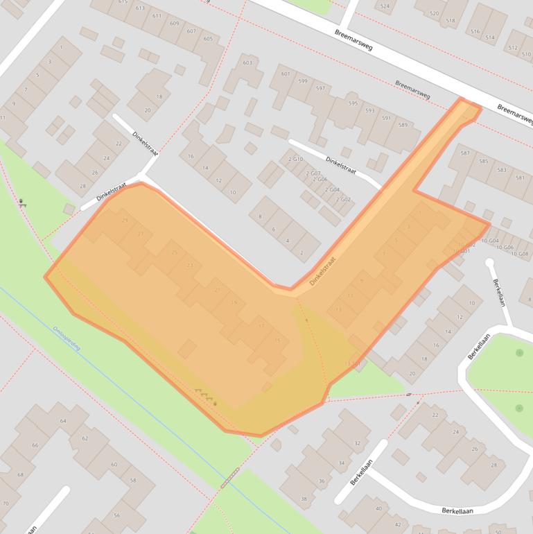 Kaart van postcodegebied 7555KM.