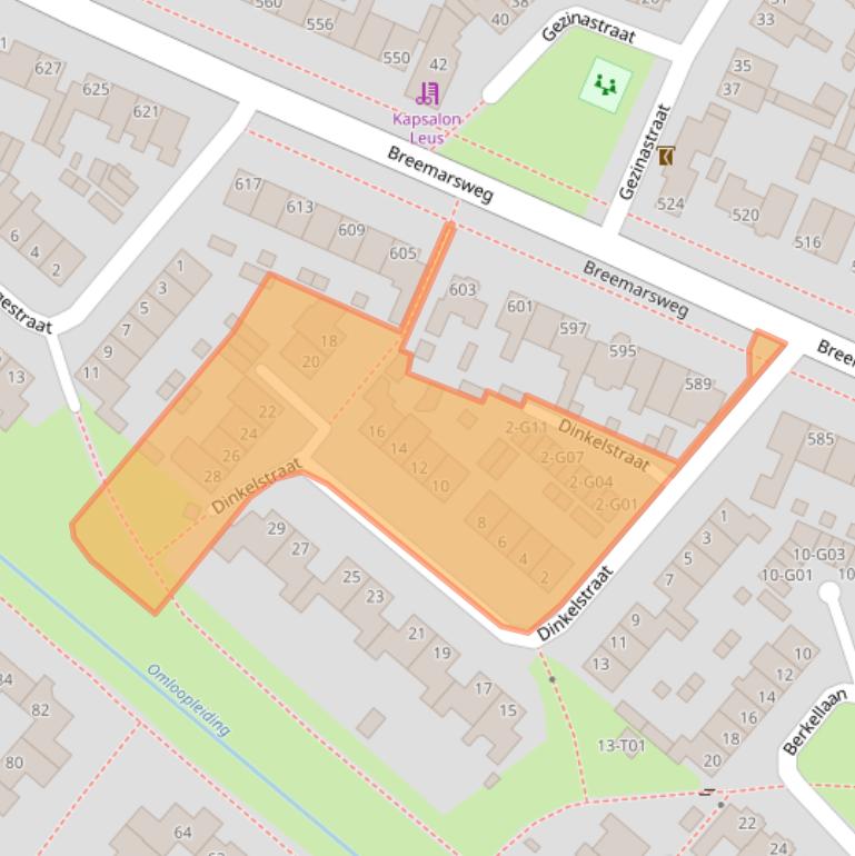 Kaart van postcodegebied 7555KN.