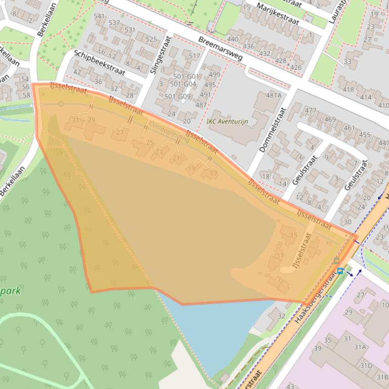 Kaart van postcodegebied 7555KT.