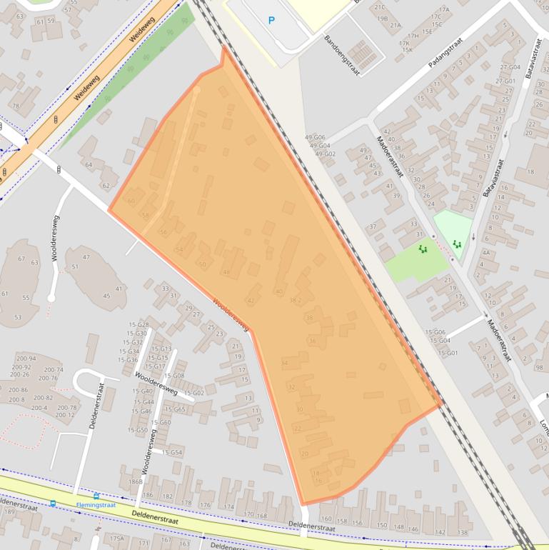 Kaart van postcodegebied 7555LA.