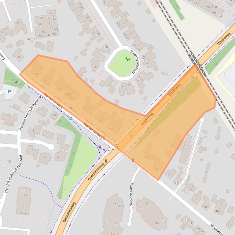 Kaart van postcodegebied 7555LB.