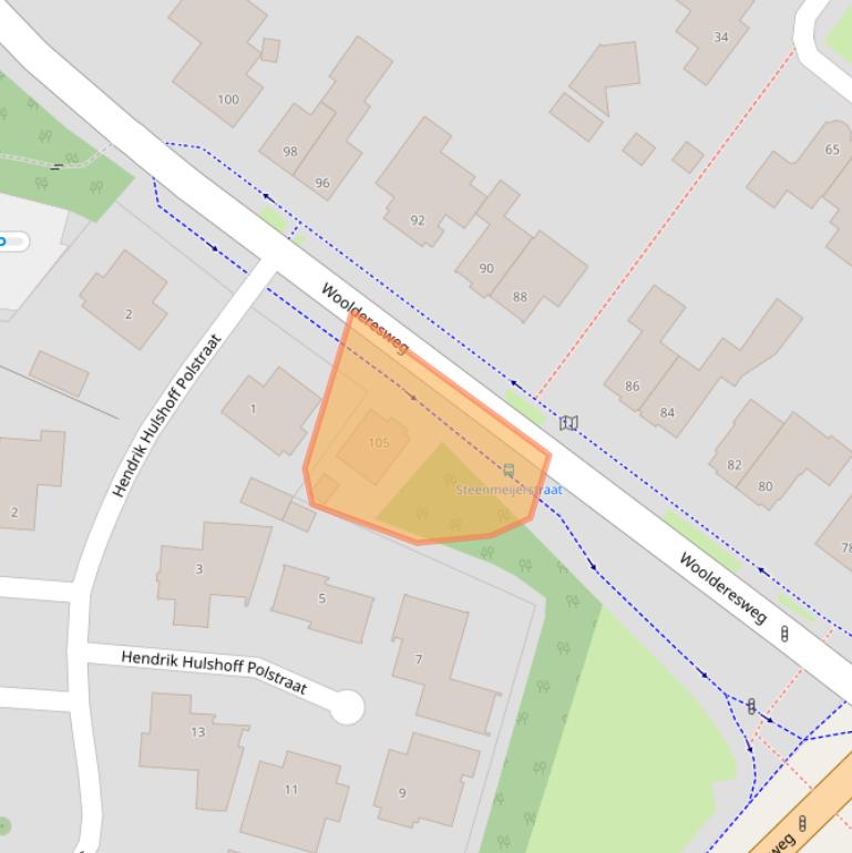 Kaart van postcodegebied 7555LJ.