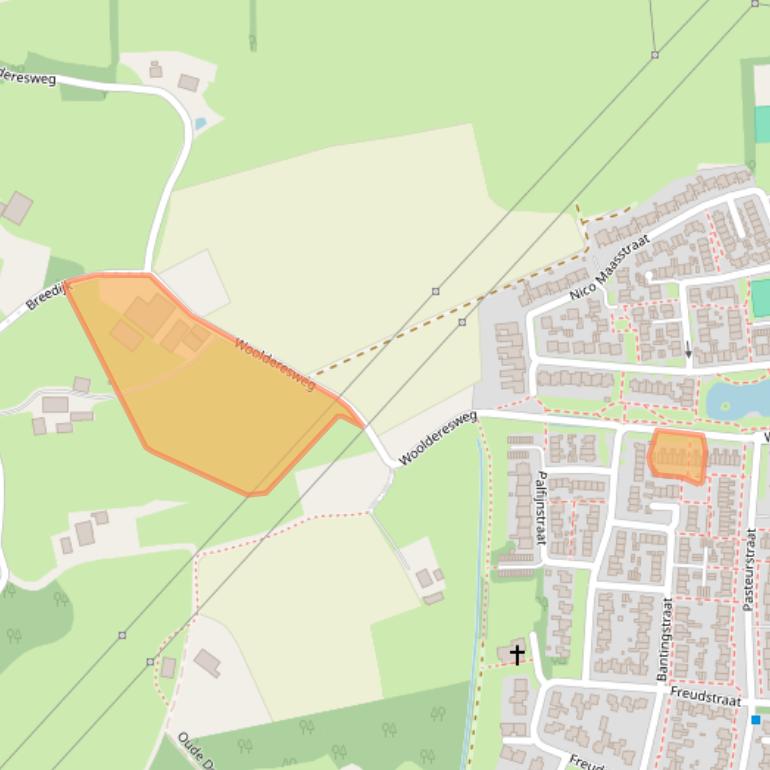 Kaart van postcodegebied 7555LR.