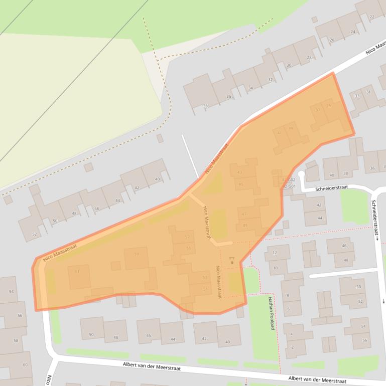 Kaart van postcodegebied 7555LW.