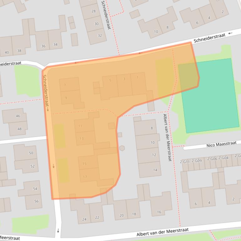 Kaart van postcodegebied 7555LZ.