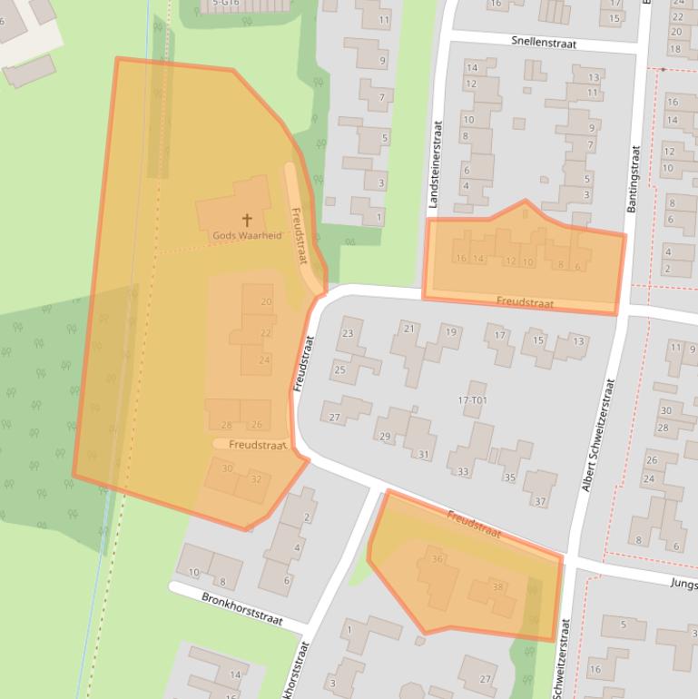 Kaart van postcodegebied 7555MH.