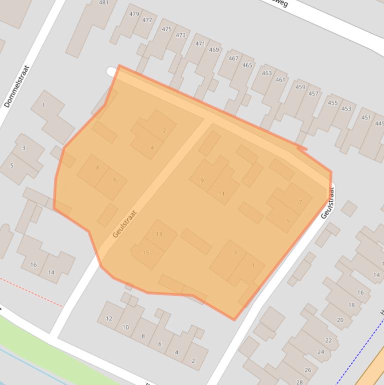 Kaart van postcodegebied 7555MZ.