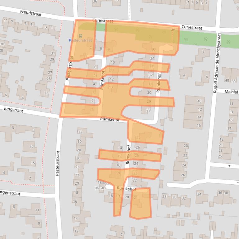 Kaart van postcodegebied 7555NL.