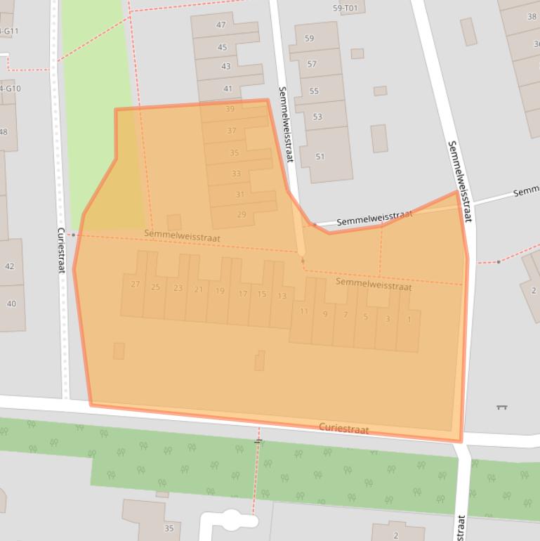 Kaart van postcodegebied 7555NP.