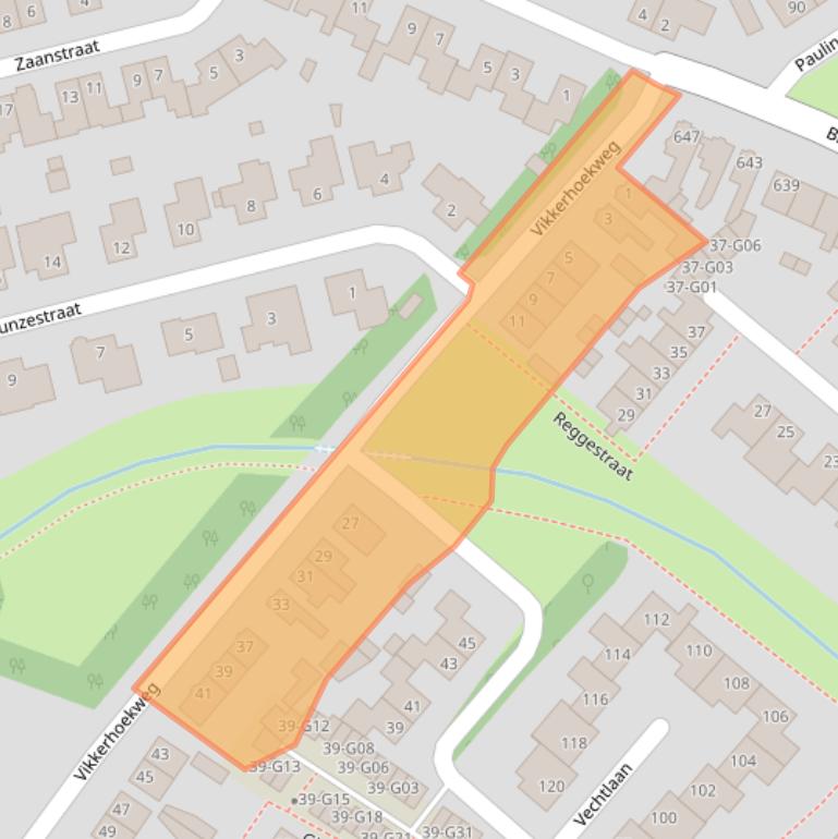 Kaart van postcodegebied 7555PK.