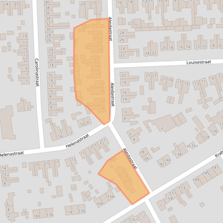Kaart van postcodegebied 7555TH.