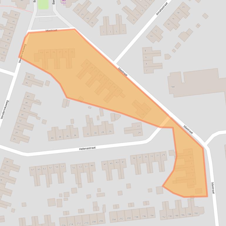 Kaart van postcodegebied 7555TP.