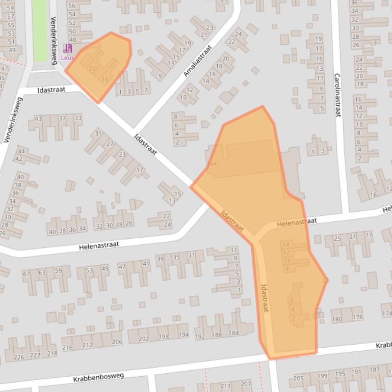 Kaart van postcodegebied 7555TR.