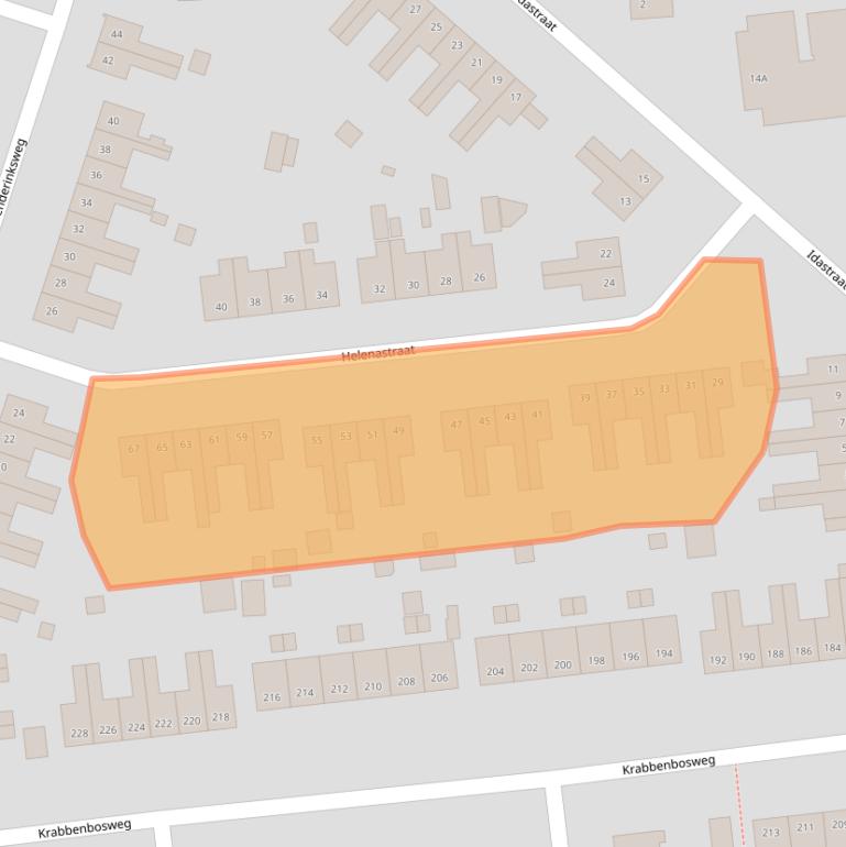 Kaart van postcodegebied 7555TT.