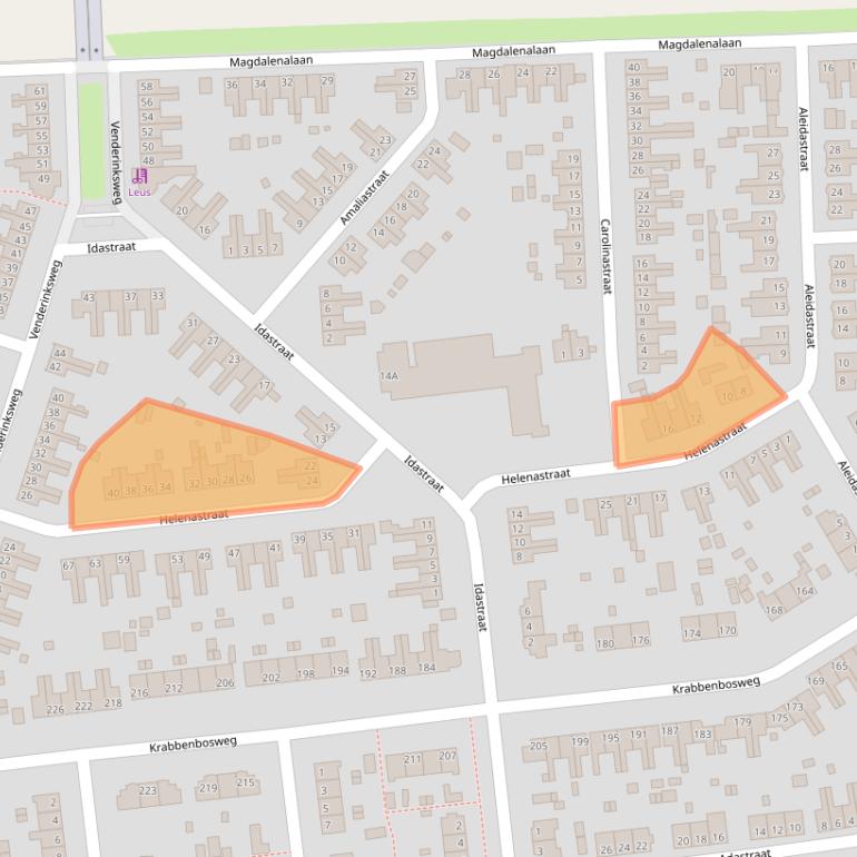 Kaart van postcodegebied 7555TV.
