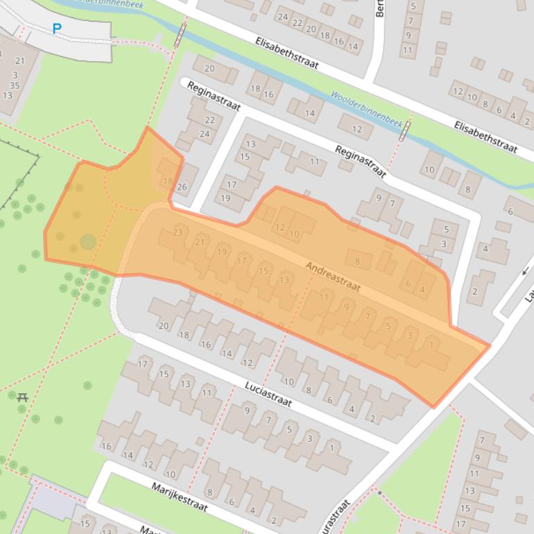 Kaart van postcodegebied 7555VV.