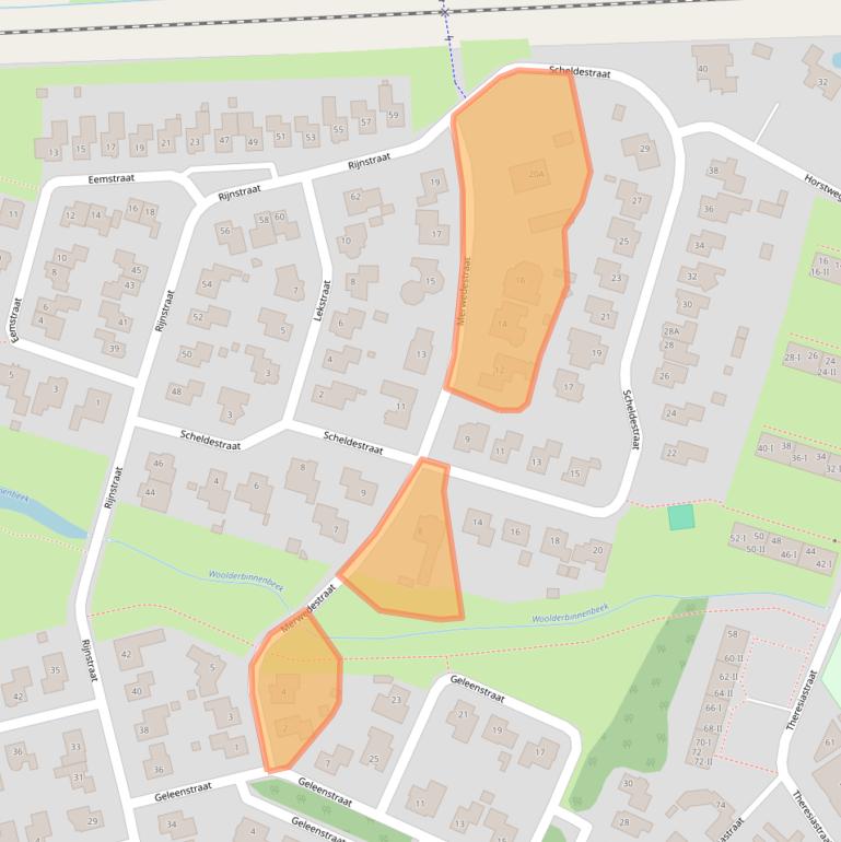 Kaart van postcodegebied 7555WZ.