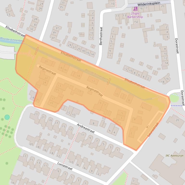 Kaart van postcodegebied 7555XA.