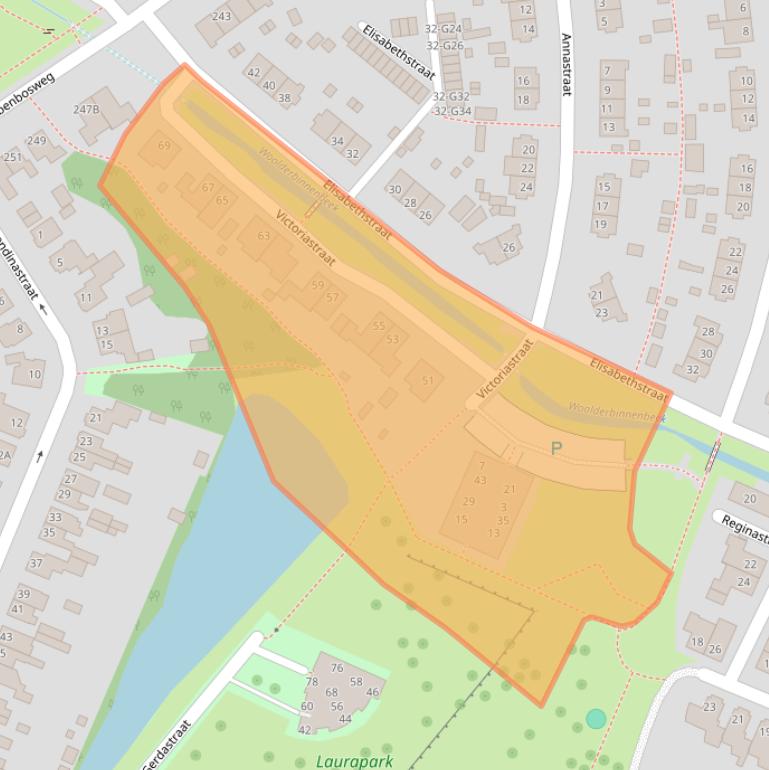 Kaart van postcodegebied 7555XB.