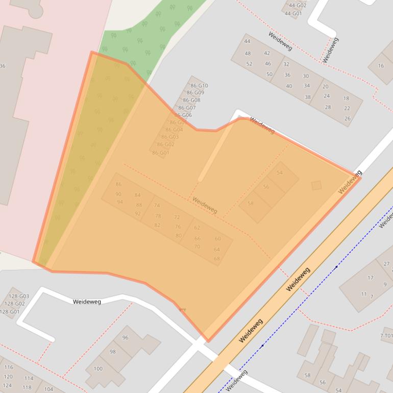 Kaart van postcodegebied 7556AC.