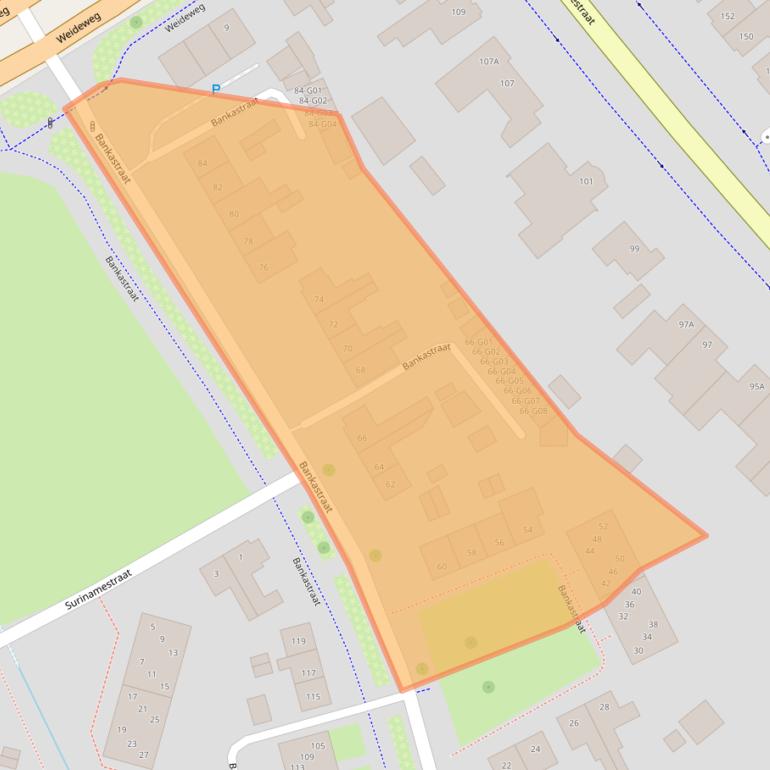 Kaart van postcodegebied 7556AT.