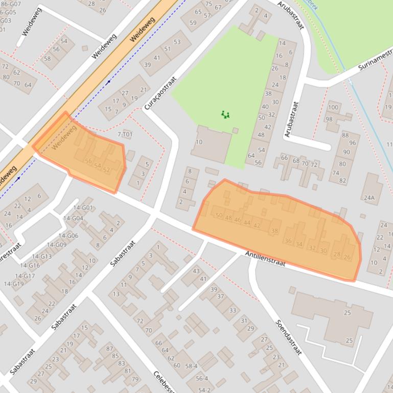 Kaart van postcodegebied 7556AW.