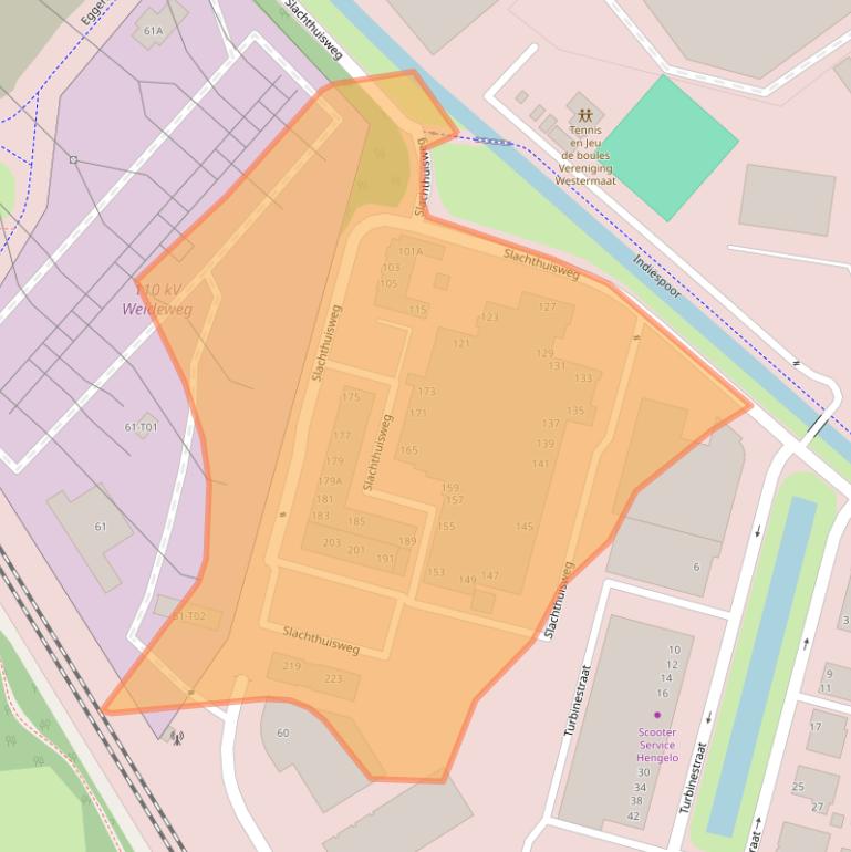 Kaart van postcodegebied 7556AZ.