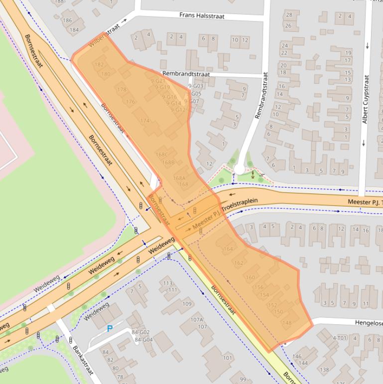 Kaart van postcodegebied 7556BL.