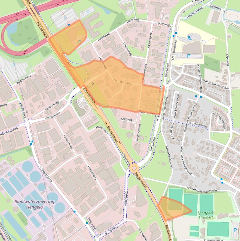 Kaart van postcodegebied 7556BN.