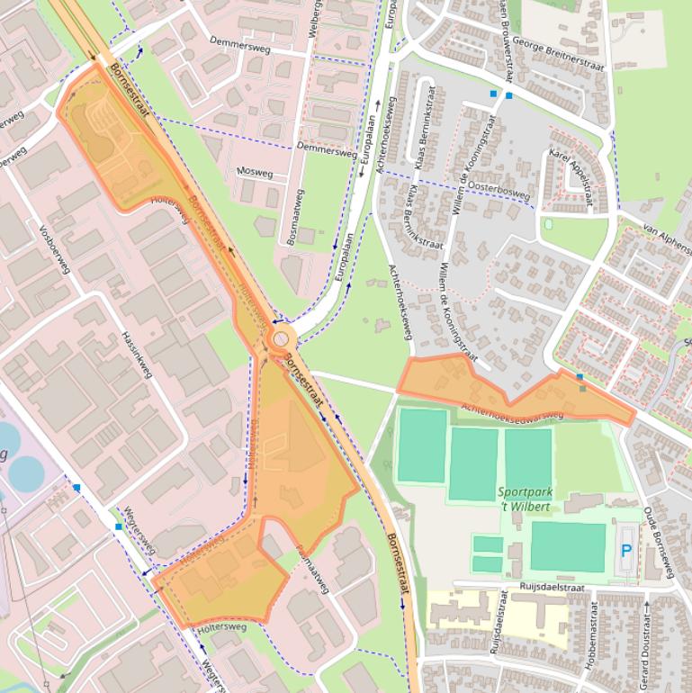 Kaart van postcodegebied 7556BX.