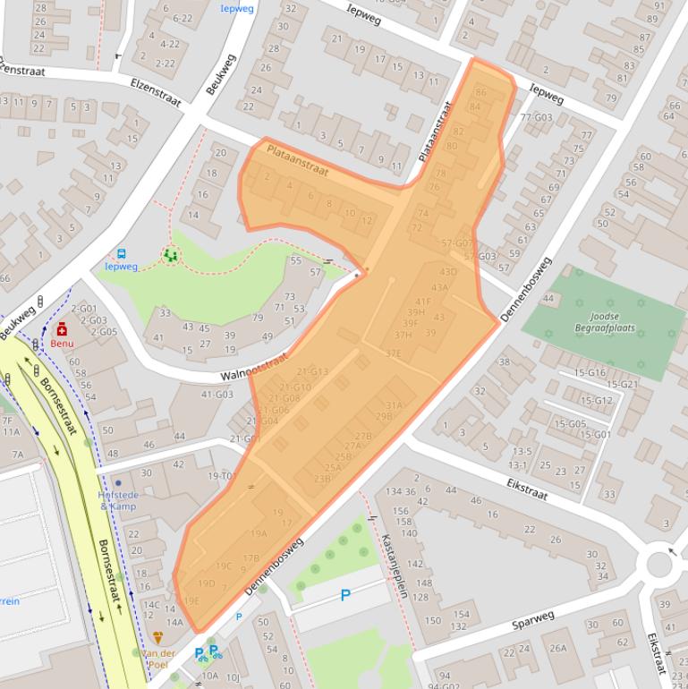 Kaart van postcodegebied 7556CB.