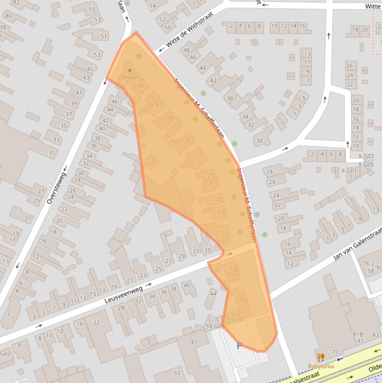 Kaart van postcodegebied 7556CP.