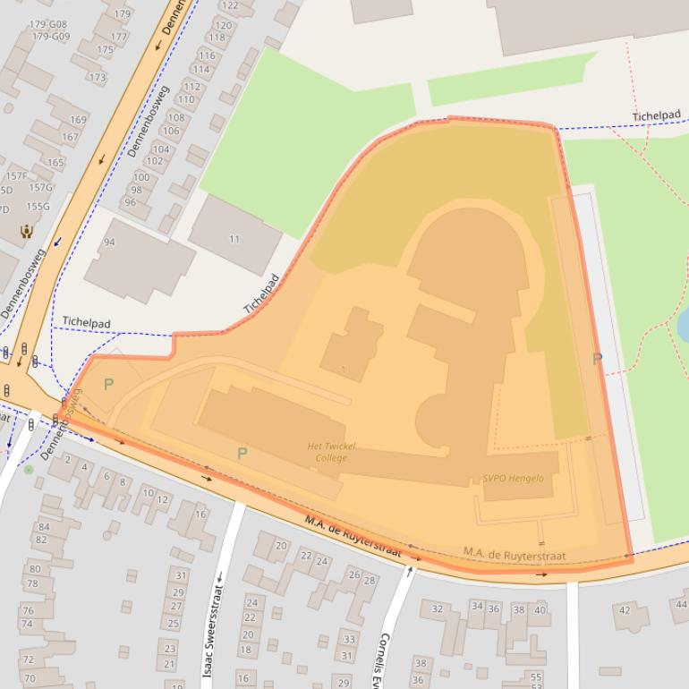 Kaart van postcodegebied 7556CW.