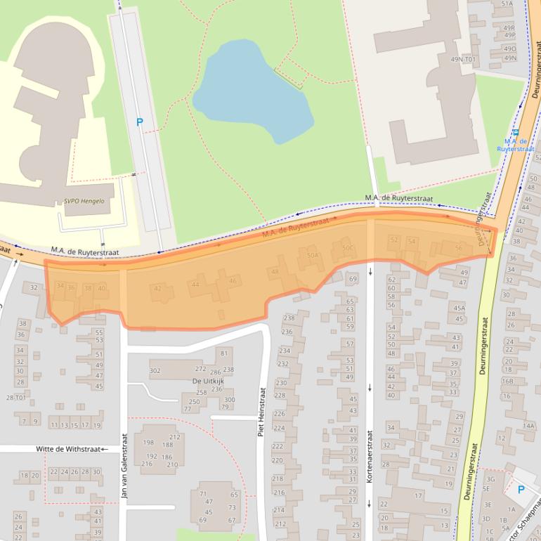 Kaart van postcodegebied 7556CZ.