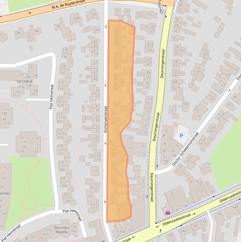 Kaart van postcodegebied 7556DB.