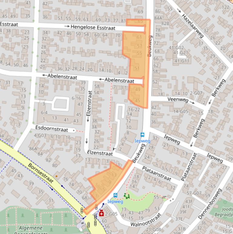 Kaart van postcodegebied 7556DC.