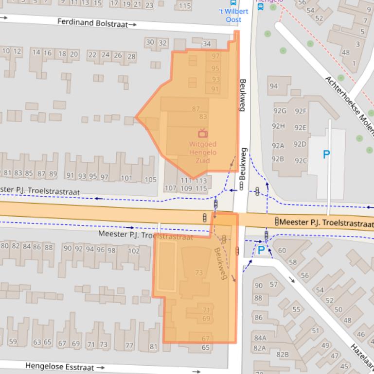 Kaart van postcodegebied 7556DD.