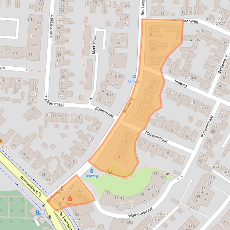 Kaart van postcodegebied 7556DE.