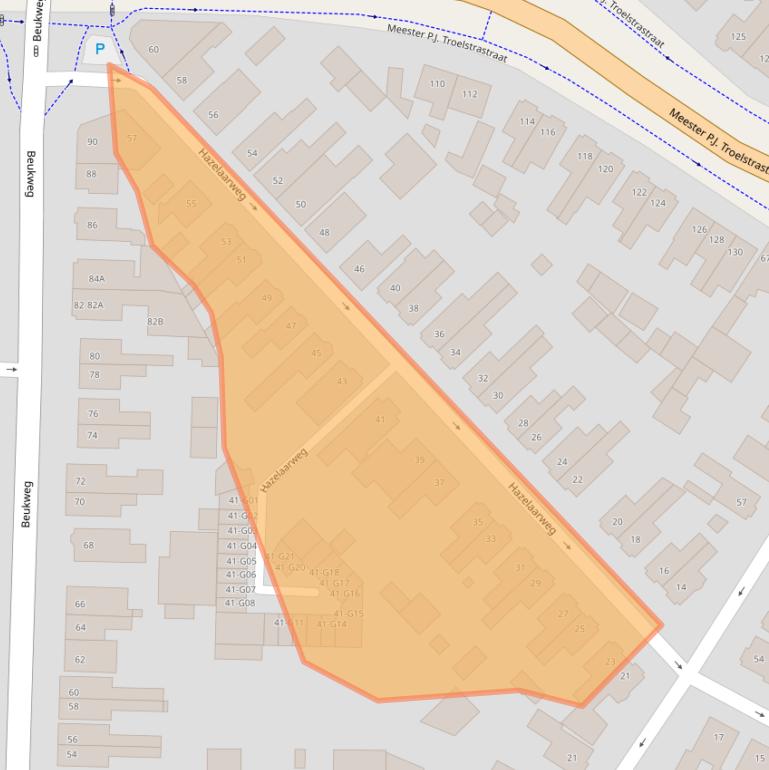 Kaart van postcodegebied 7556DN.