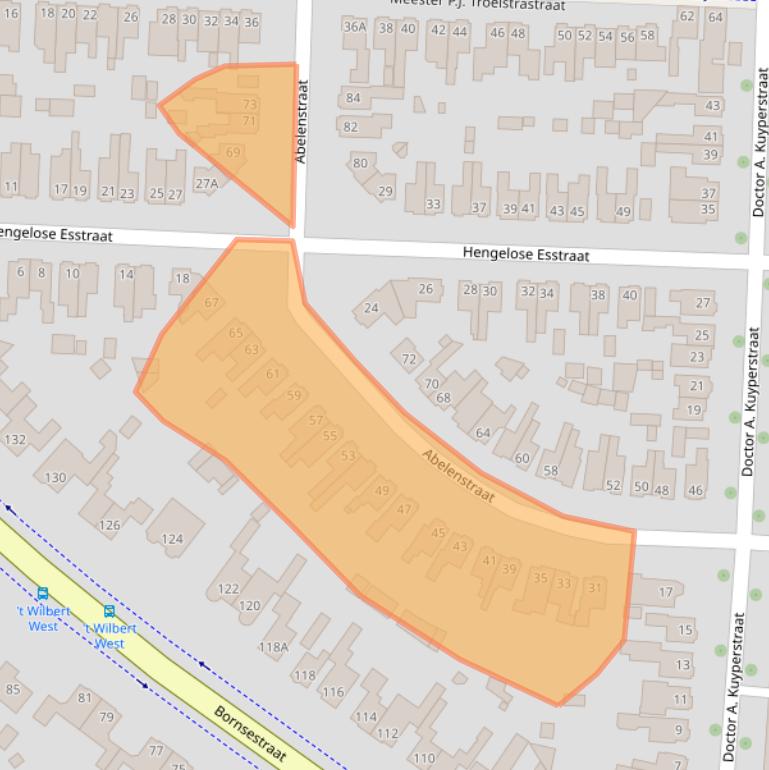 Kaart van postcodegebied 7556DS.