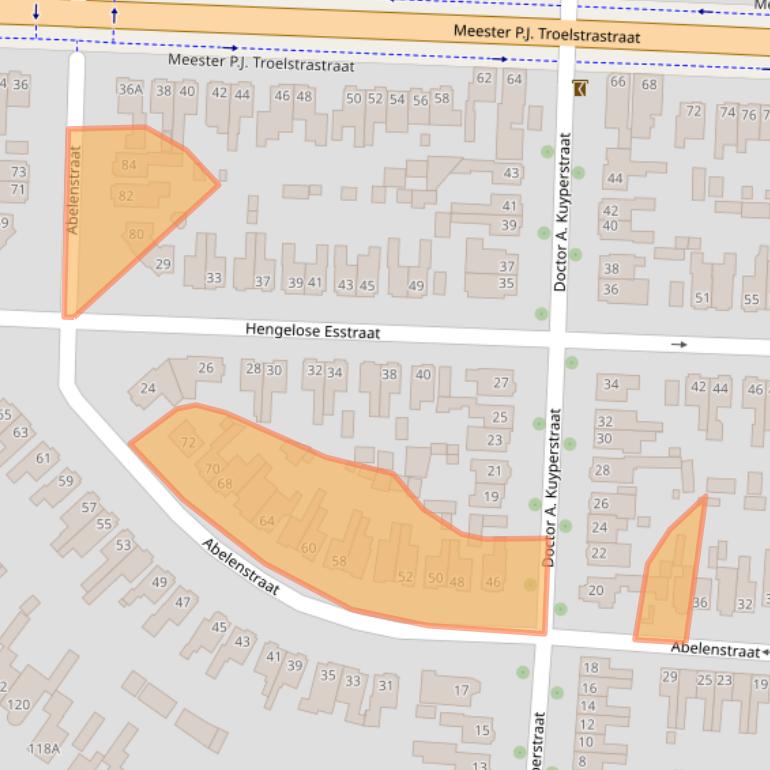 Kaart van postcodegebied 7556DV.