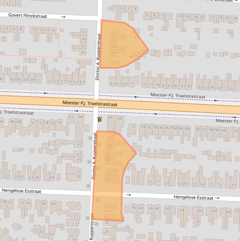 Kaart van postcodegebied 7556DZ.