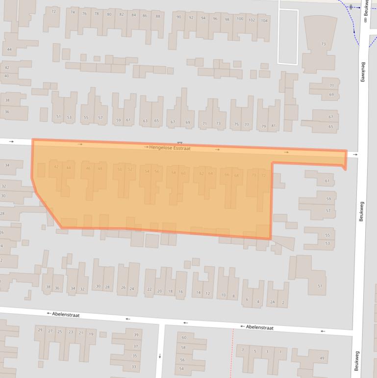 Kaart van postcodegebied 7556ED.