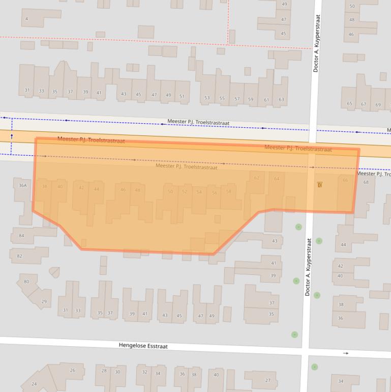 Kaart van postcodegebied 7556EM.