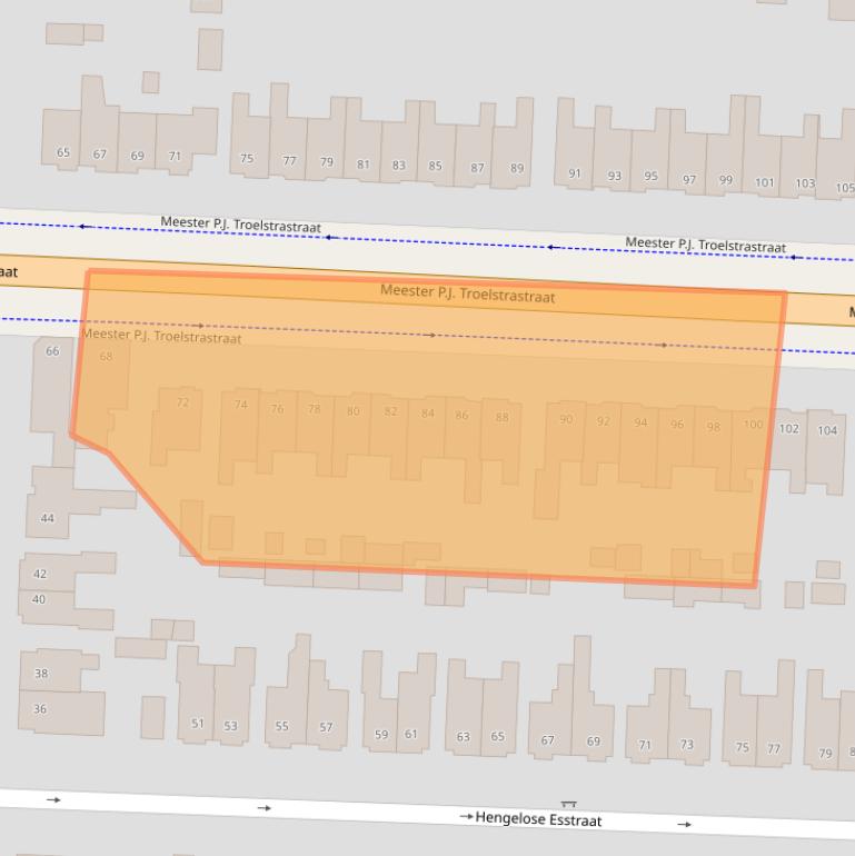 Kaart van postcodegebied 7556EN.