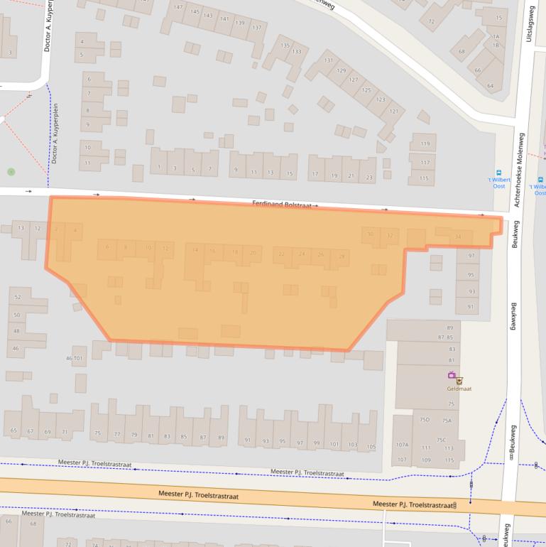 Kaart van postcodegebied 7556ES.