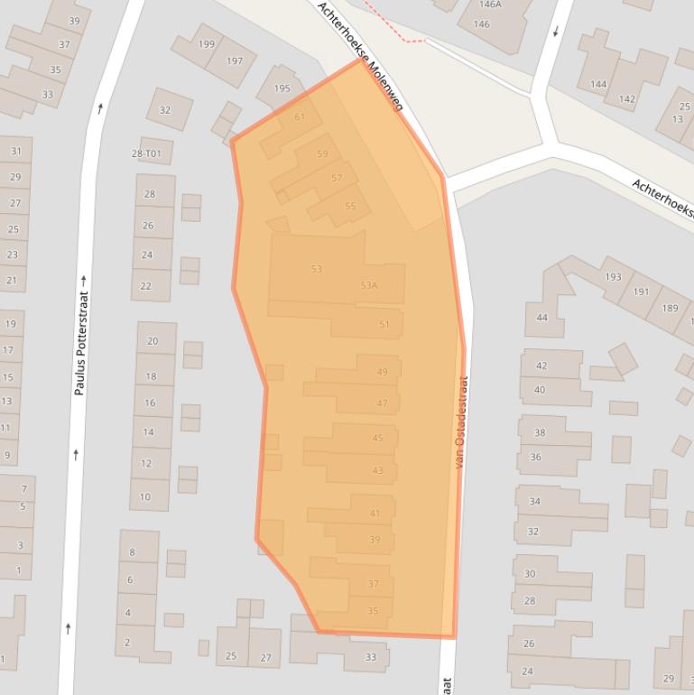 Kaart van postcodegebied 7556EX.