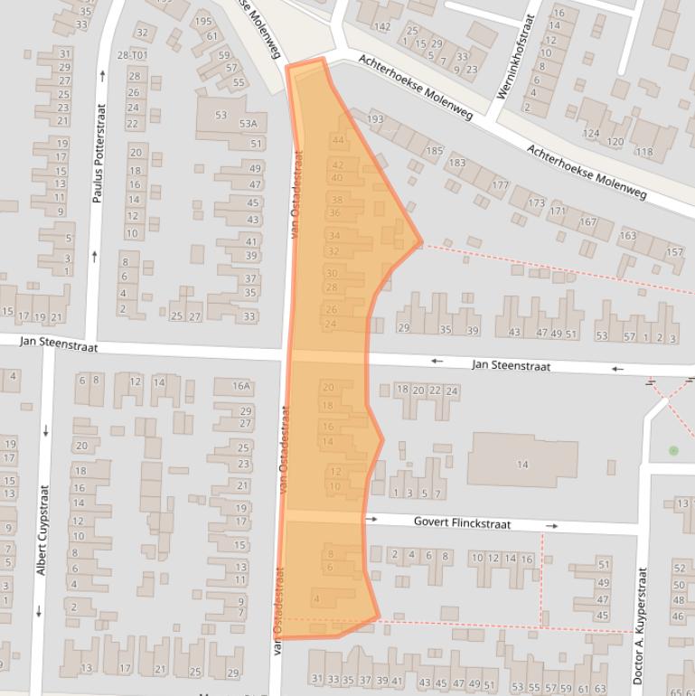 Kaart van postcodegebied 7556EZ.