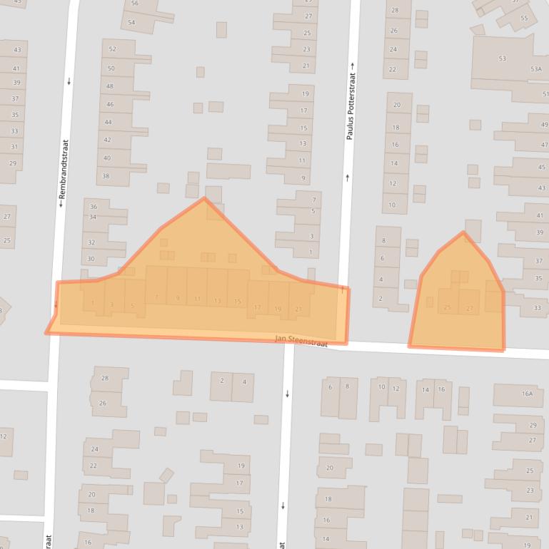 Kaart van postcodegebied 7556GA.