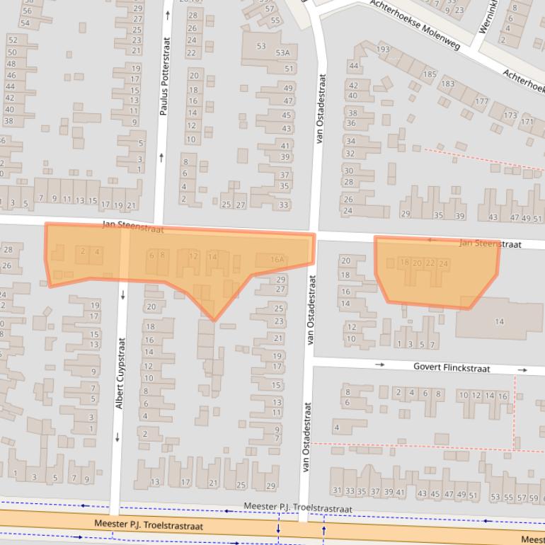 Kaart van postcodegebied 7556GC.